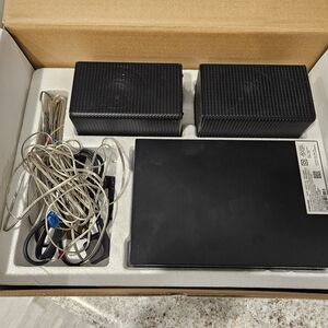 High-Performance Black Audio System with Dual Speakers